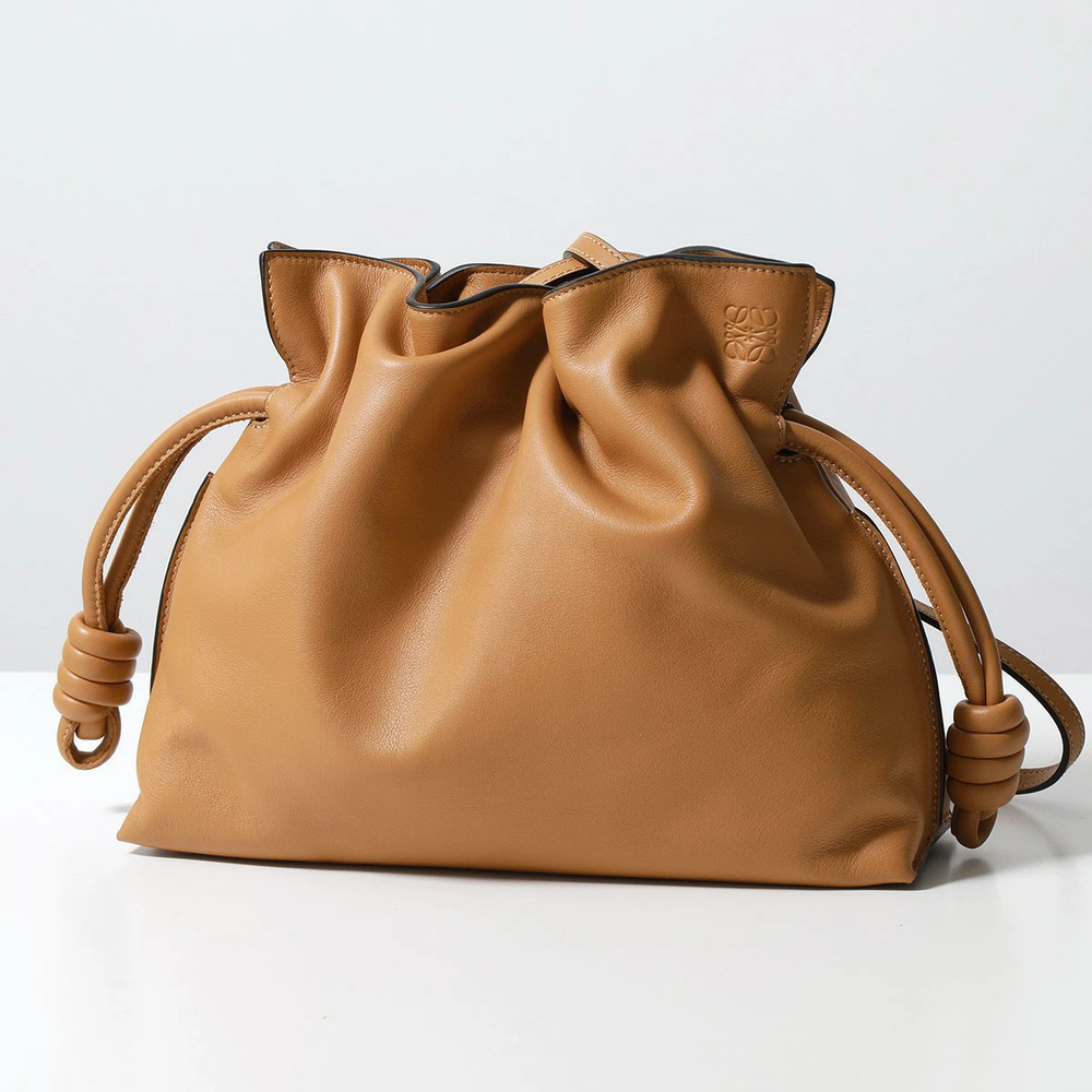 Loewe Flamenco Clutch Shoulder Bag Leather Anagram